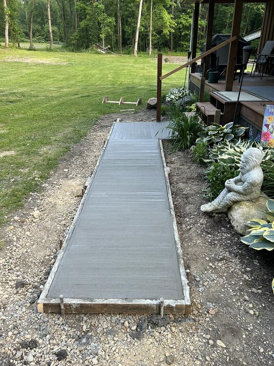 Backyard walkway