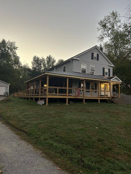 Wraparound porch